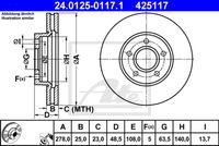 Pastillas 425117 - DISCO DE FRENO FORD C-MAX I(07-10)